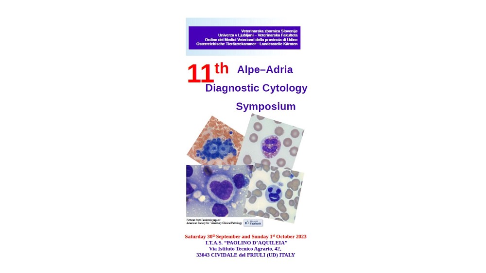 11th Alpe–Adria Diagnostic Cytology Symposium