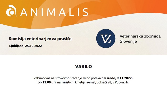 Komisija veterinarjev za prašiče - vabilo 9. 11. 2022